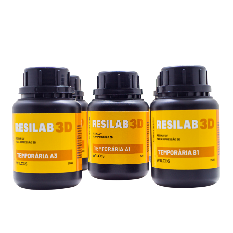RESINA DE IMPRESSÃO 3D - RESILAB 3D TEMPORÁRIO